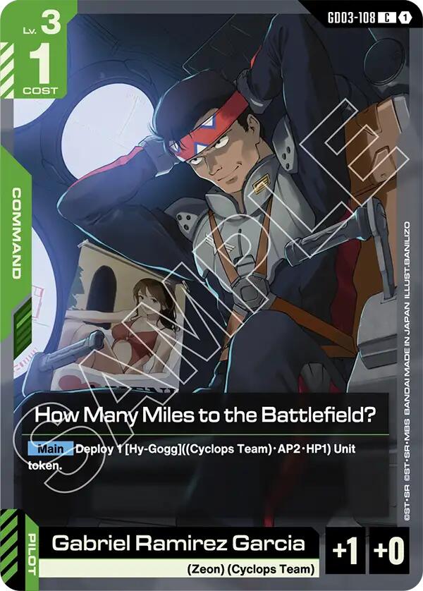 How Many Miles to the Battlefield? GD03-108 [ Inglese / Giapponese ]