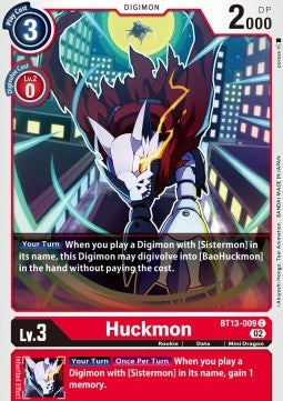 Huckmon BT13-009 [ Inglese / Giapponese ]