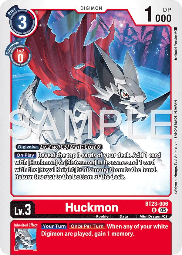 Huckmon BT23-006 [ Inglese / Giapponese ]