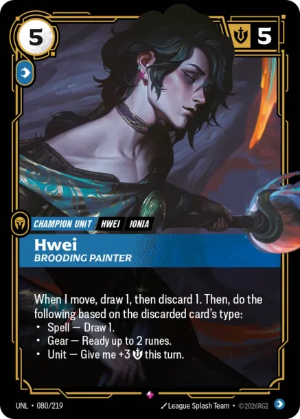 Hwei - Brooding Painter (RARE) [ Inglese / Cinese Semplificato ]