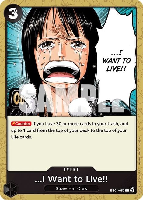 I Want to Live!! EB01-050 [ Inglese / Giapponese / Francese / Cinese Semplificato ]