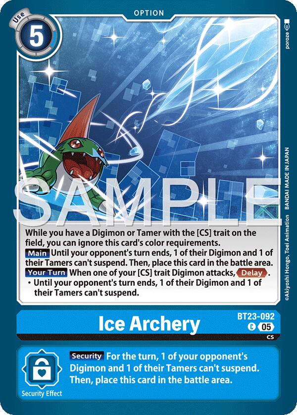 Ice Archery BT23-092 [ Inglese / Giapponese ]