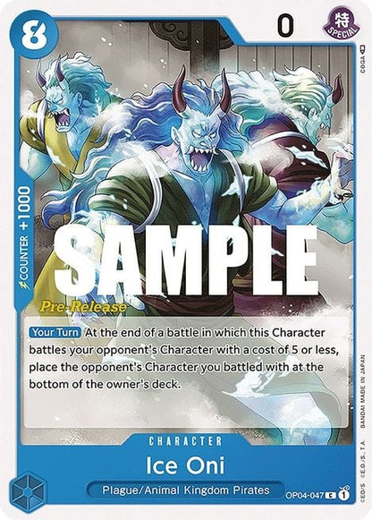 Ice Oni OP04-047 [ Inglese / Giapponese / Francese / Cinese Semplificato ]