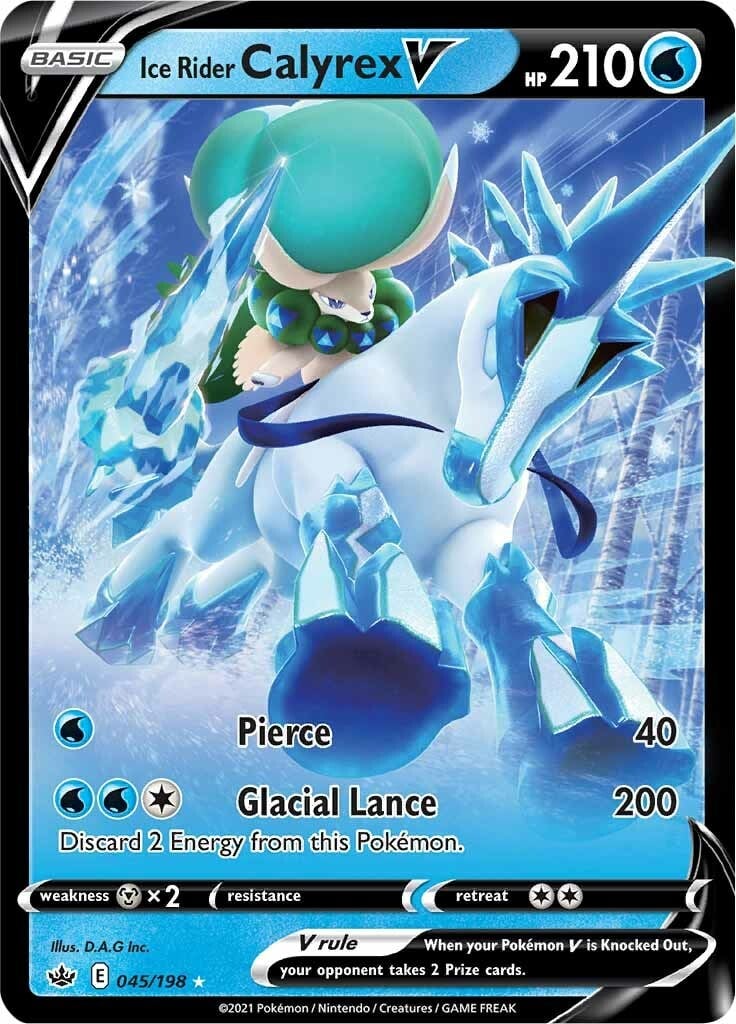 Calyrex Cavaliere Glaciale V - Regno Glaciale 045/198 [ Italiano / Inglese ]
