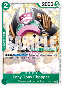 🇬🇧 Tony Tony Chopper (OP02-034) (V.1) Unnumbered Promos - Singles