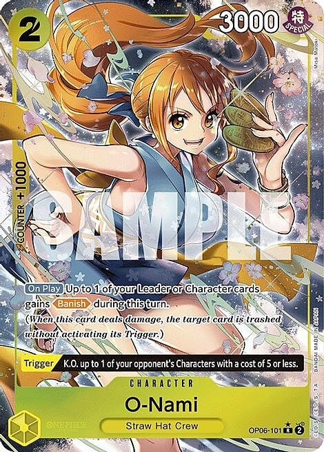 O-Nami (Alternate Art )O-Nami OP-06: Wings of the Captain O NAMI