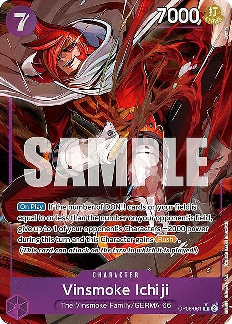 Vinsmoke Ichiji (Alternate Art) Vinsmoke Ichiji OP-06: Wings of the Captain