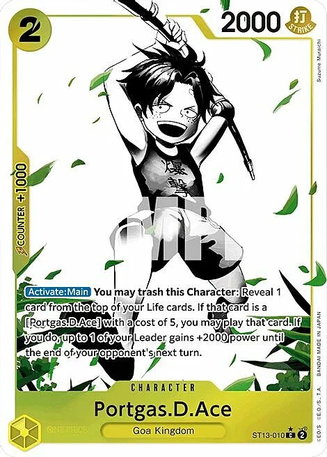 Portgas.D.Ace (Alternate Art) Portgas D Ace ST-13: Ultra Deck - The Three Brothers
