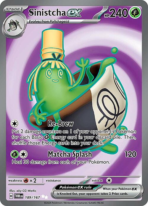 🇮🇹ITA Sinistcha ex(Ultra Rare 189/167)Sinistcha ex Twilight Masquerade