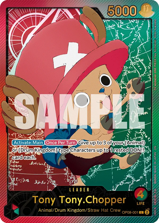 TONY TONY CHOPPER OP08-001 EB02 VERSION