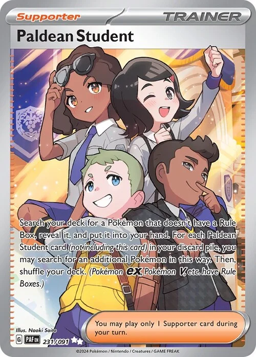 Studenti di Paldea (Ultra Rare | 231/091) Paldean Student Paldean Fates