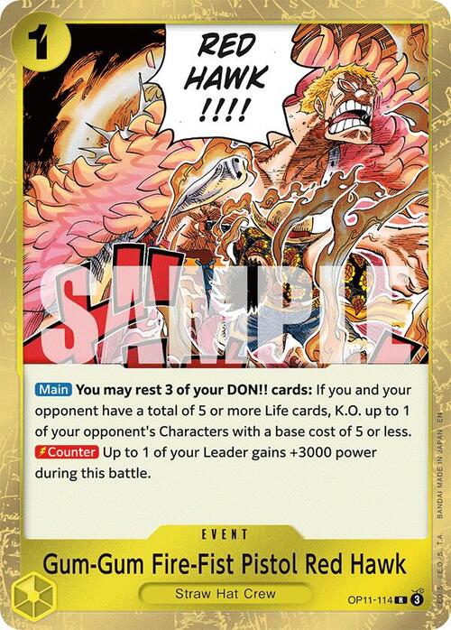 Gum Gum Fire Fist Pistol Red Hawk Gum-Gum Fire-Fist Pistol Red Hawk OP-11: A Fist of Divine Speed