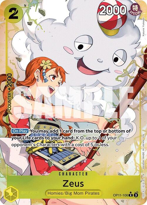 Zeus (Alternate Art) Zeus OP-11: A Fist of Divine Speed