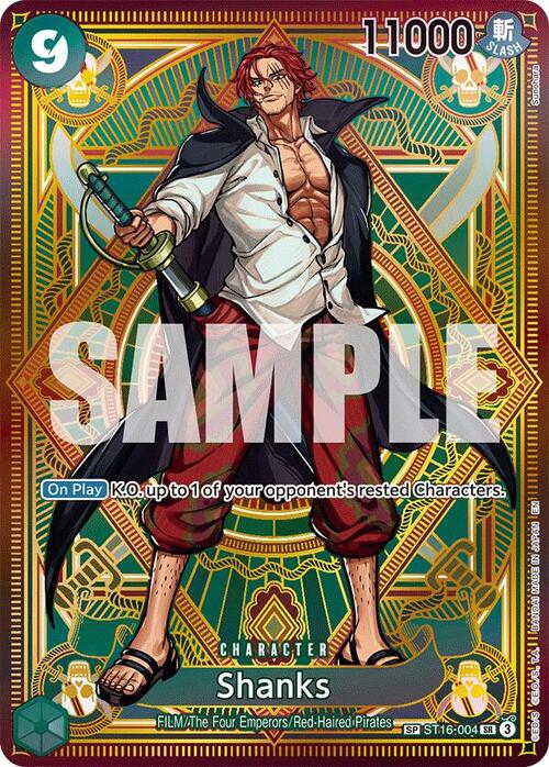 Shanks (Special Rare ) Shanks OP-11: A Fist of Divine Speed Mosaic Mosaico
