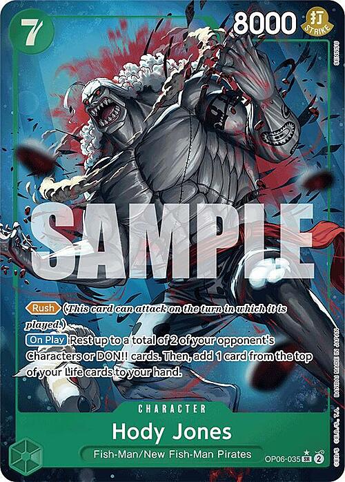 Hody Jones (Alternate Art) Hody Jones PRB-01: The Best - Premium Booster