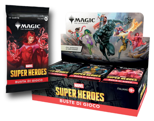 Magic The Gathering Marvel Super Heroes Play Booster Display 30 Buste - ITA