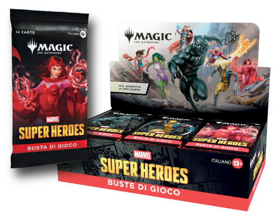 Magic The Gathering Marvel Super Heroes Play Booster Display 30 Buste - ITA