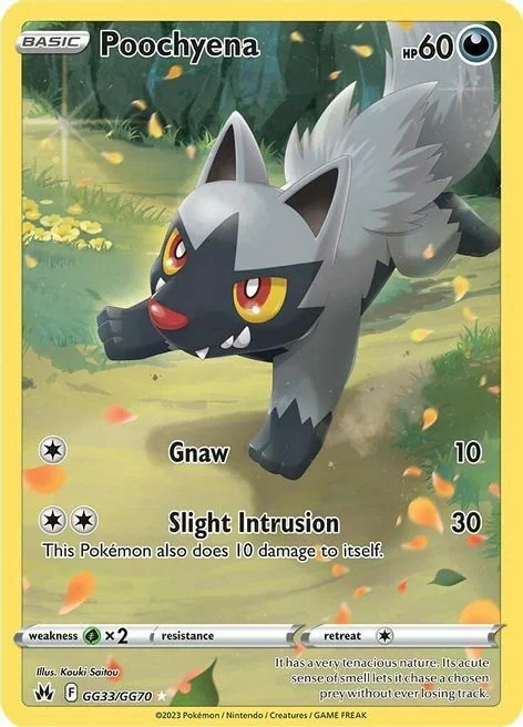 Poochyena (Holo Rare GG33/GG70) Poochyena Crown Zenith