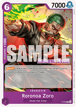 🇬🇧 Roronoa Zoro (P-045) (V.2) Promos - Singles