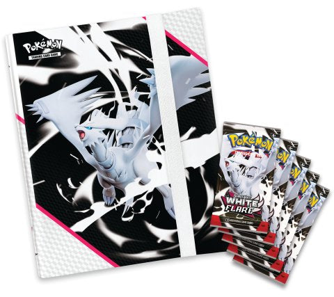 PKM - Scarlet & Violet 10.5 - White Flare - Binder Collection Reshiram - EN INGLESE COLLEZIONE CON RACCOGLITORE FUOCO BIANCO ARRIVO PREVISTO: 18-07-2025