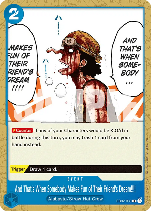 AND THAT'S WHEN SOMEBODY MAKES FUN OF THEIR FRIEND'S DREAM!!!! EB02-030