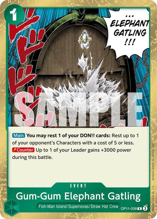 Gum Gum Elephant Gatling Gum-Gum Elephant Gatling OP-11: A Fist of Divine Speed