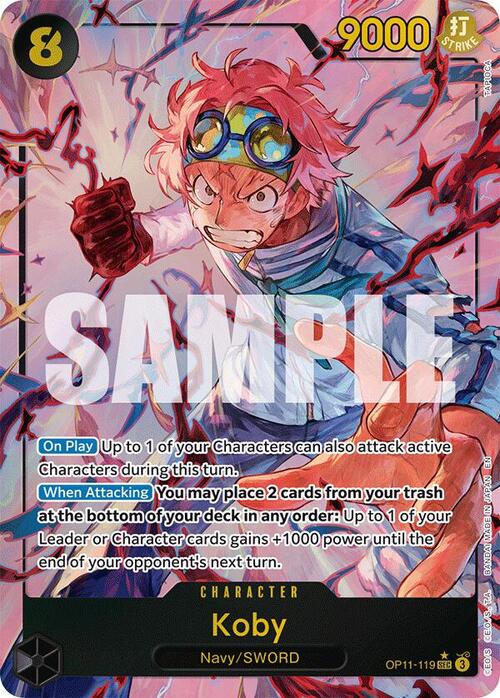 Koby (Alternate Art) Koby OP-11: A Fist of Divine Speed OP11