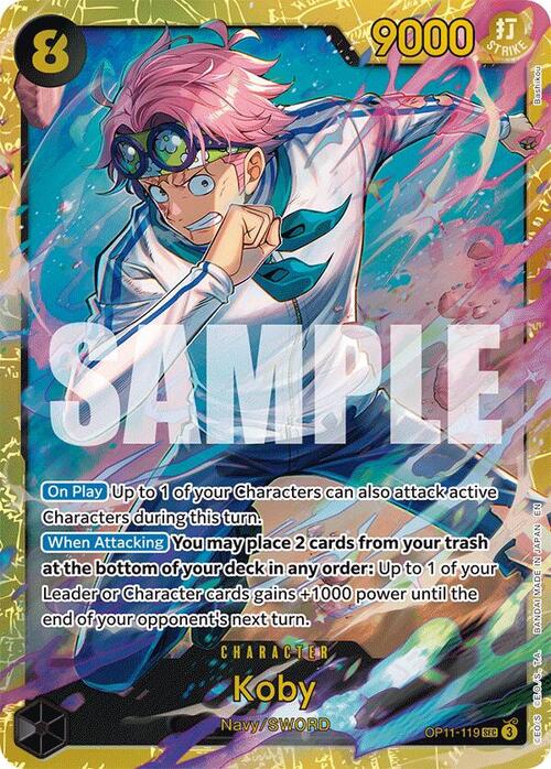 Koby (Secret Rare )Koby OP-11: A Fist of Divine Speed