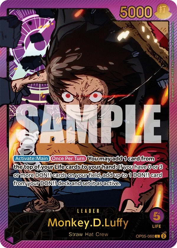MONKEY D LUFFY OP05-060 ALTERNATIVE