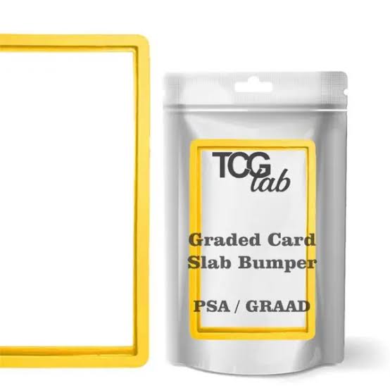 TCGLAB Bumper in Silicone per Graded Cards - Giallo | Compatibile PSA / GRAAD