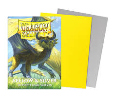 Dragon Shield: Dual Matte – 100 Bustine Protettive Formato Standard – Yellow & Silver