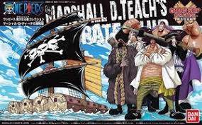 BANDAI One Piece Kit di Montaggio Figura Nave di Marshall D Teach 15cm
