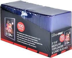 ULTRA PRO: SET TOPLOADER + BUSTINE MORBIDE 100PZ