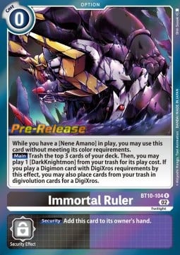 Immortal Ruler BT10-104 [ Inglese / Giapponese ]