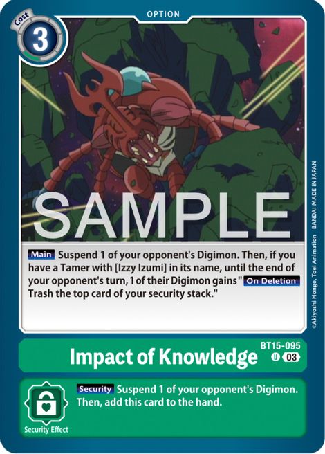 Impact of Knowledge BT15-095 [ Inglese / Giapponese ]