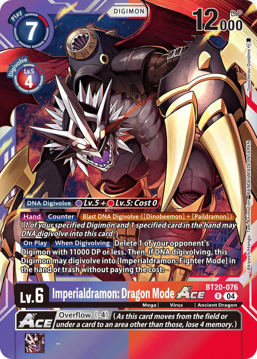 Imperialdramon: Dragon Mode ACE BT20-076 [ Inglese / Giapponese ]
