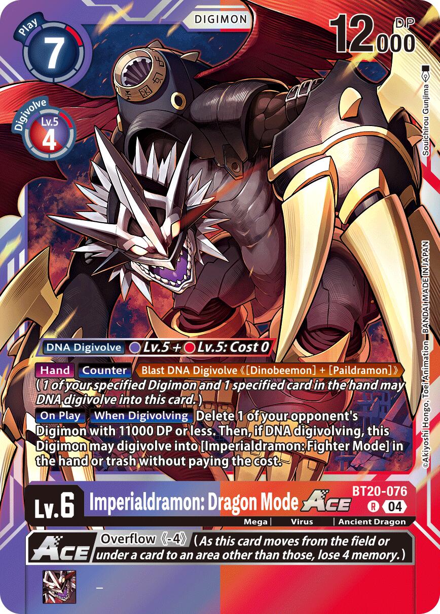 Imperialdramon : Dragon Mode ACE BT20-076 [ Inglese / Giapponese ]