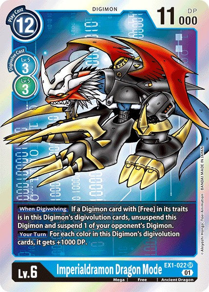Imperialdramon Dragon Mode EX1-022 [ Inglese / Giapponese ]