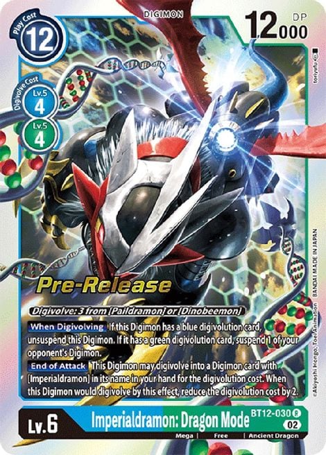 Imperialdramon: Dragon Mode BT12-030 [ Inglese / Giapponese ]
