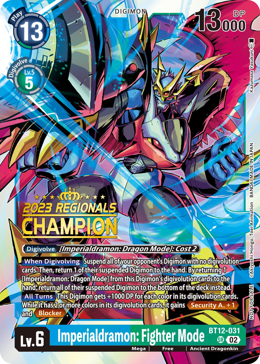 Imperialdramon: Fighter Mode BT12-031 [ Inglese / Giapponese ]