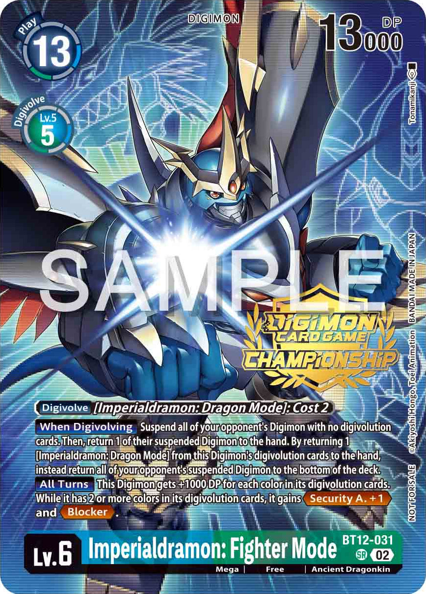 Imperialdramon: Fighter Mode BT12-031 [ Inglese / Giapponese ]