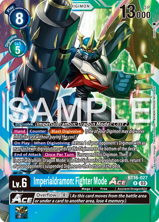 Imperialdramon : Fighter Mode ACE BT16-027 [ Inglese / Giapponese ]