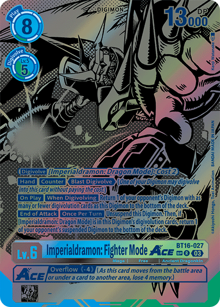 Imperialdramon: Fighter Mode ACE BT16-027 [ Inglese / Giapponese ]
