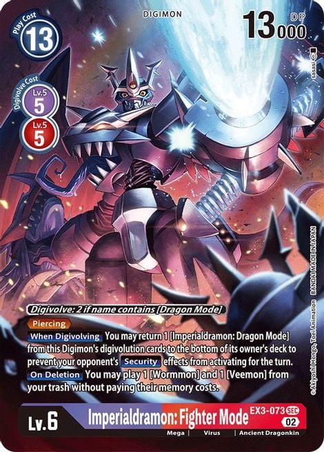 Imperialdramon: Fighter Mode EX3-073 [ Inglese / Giapponese ]