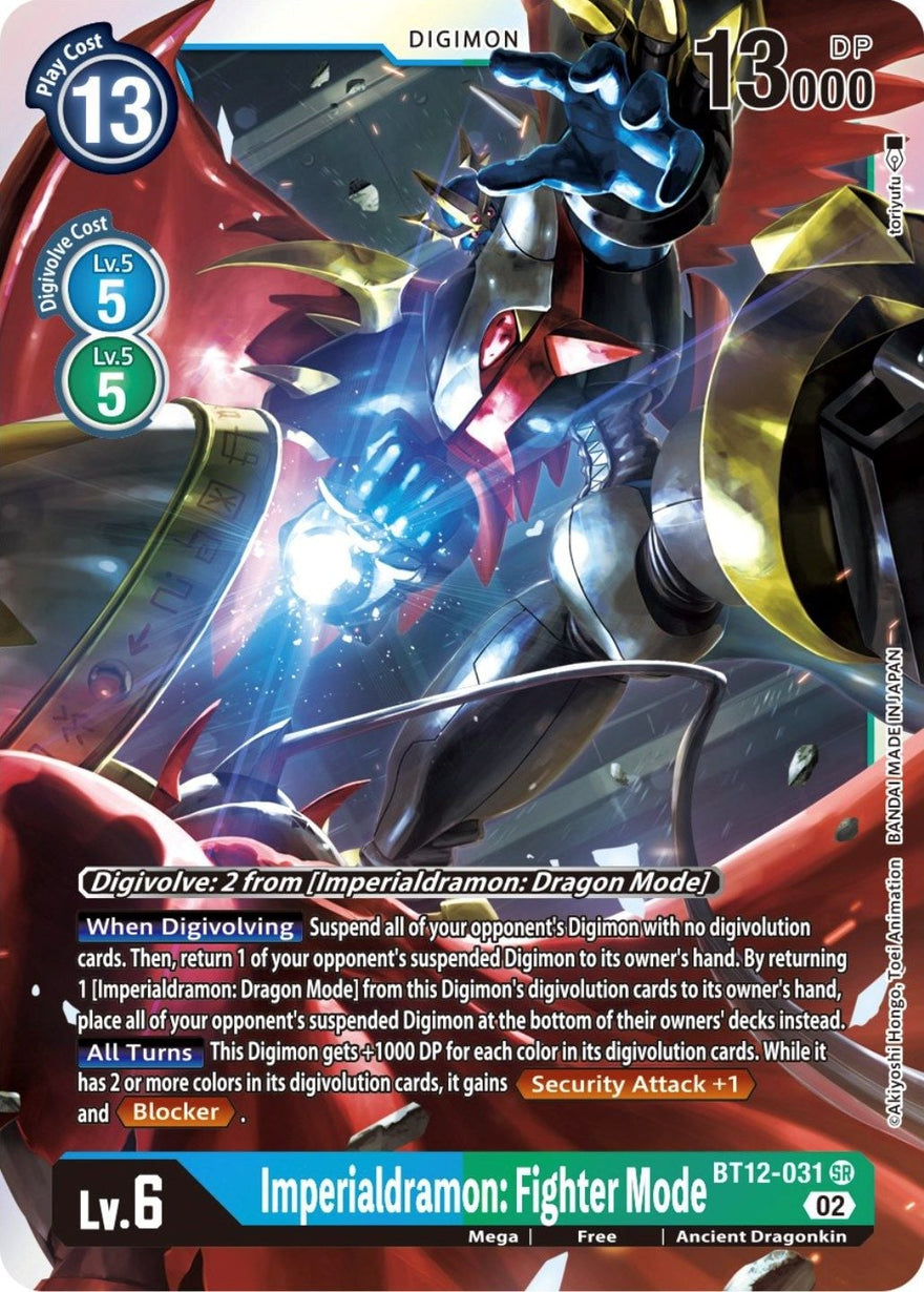 Imperialdramon : Fighter Mode BT12-031 [ Inglese / Giapponese ]
