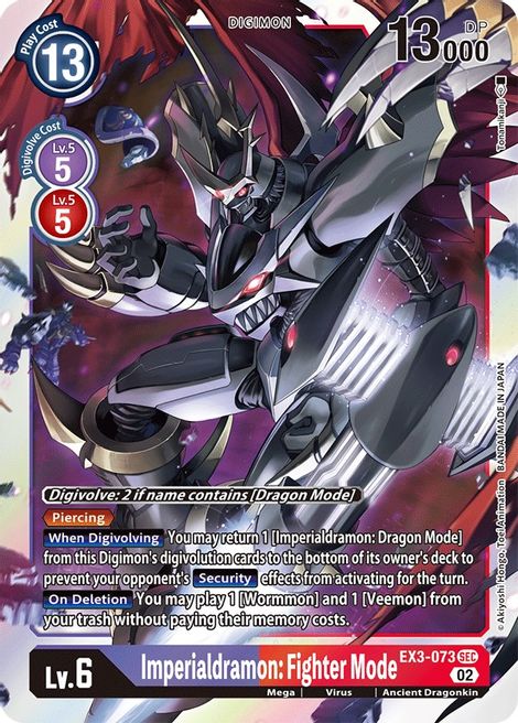 Imperialdramon : Fighter Mode EX3-073 [ Inglese / Giapponese ]