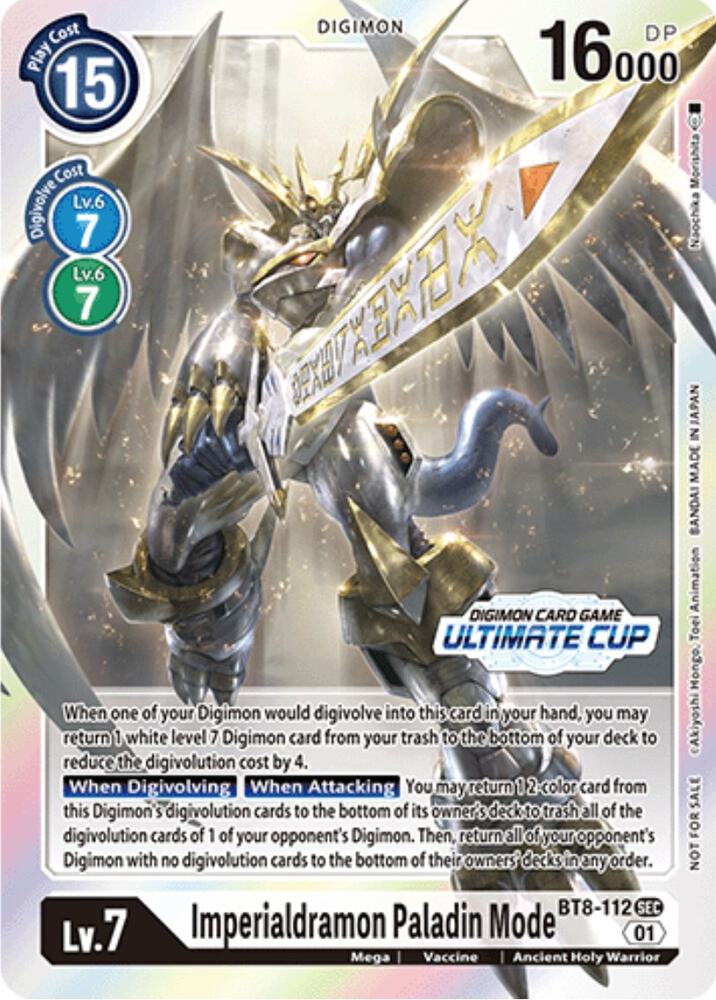 Imperialdramon Paladin Mode BT8-112 [ Inglese / Giapponese ]