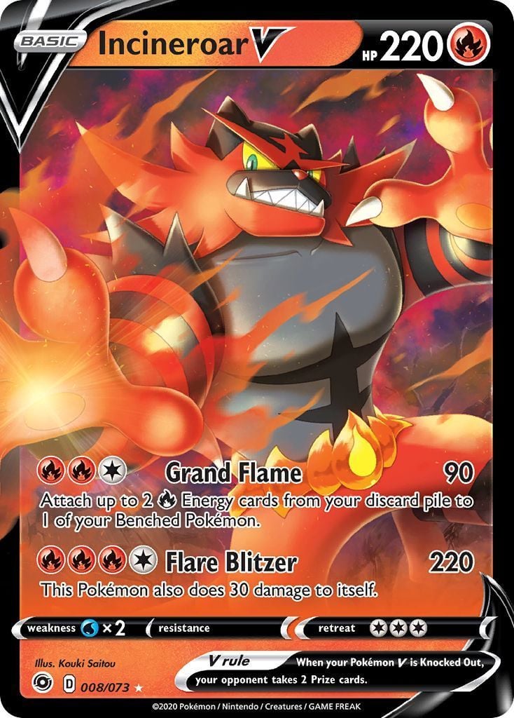 Incineroar V - Futuri Campioni 008/073 [ Italiano / Inglese ]