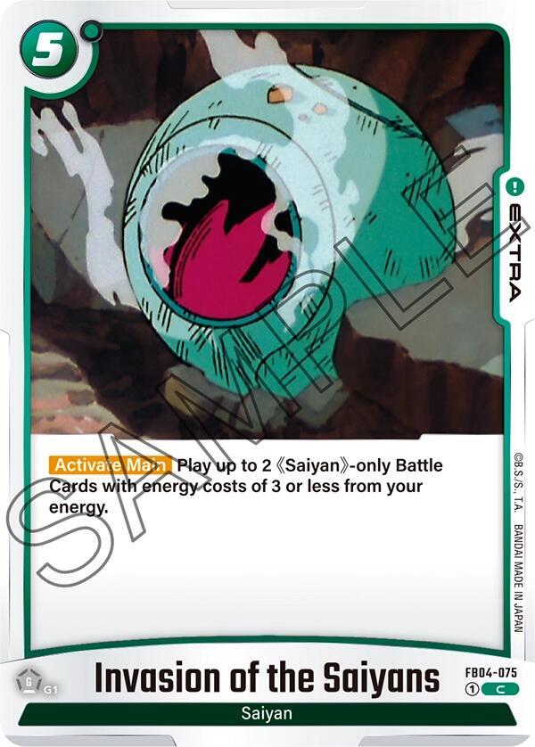 Invasion of the Saiyans FB04-075 [ Inglese / Giapponese ]