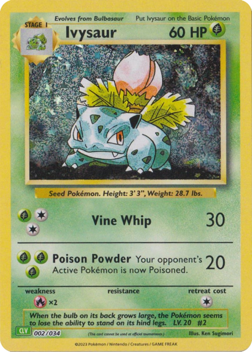 Ivysaur - Pokémon TCG Classic: Venusaur & Lugia ex Deck 002/034 [ Inglese ]
